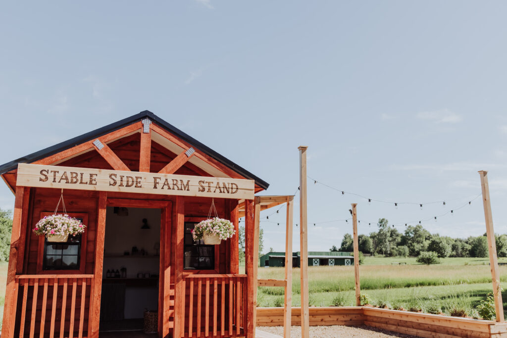 The little red Stableside Farmstand